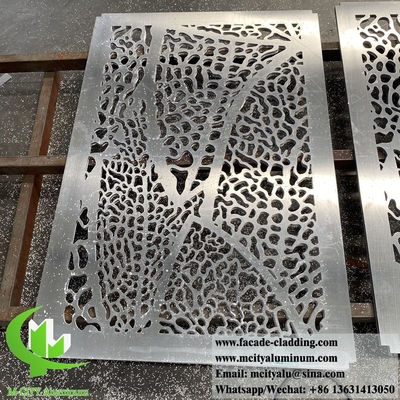 Panneaux décoratifs à motifs en feuille métallique en aluminium de 3 mm destinés à la décoration de façades extérieures de bâtiments