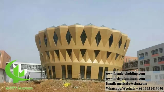 Écran métallique à découpe laser Feuille d'aluminium 3 mm revêtement murale en PVDF pour la décoration de bâtiments