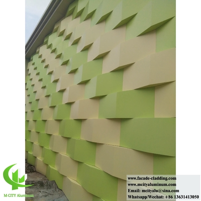 Panneaux en aluminium massif pour façade, revêtement, décoration en poudre revêtus de différentes couleurs en poudre revêtus de 4 mm
