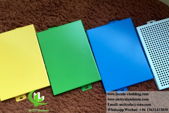 Panneaux en aluminium massif pour façade, revêtement, décoration en poudre revêtus de différentes couleurs en poudre revêtus de 4 mm