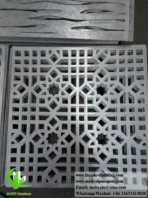 Façade métallique de design moderne revêtue de feuille d'aluminium avec des motifs d'épaisseur de 4 mm