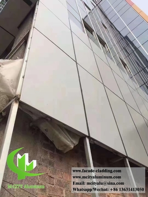 Parement en aluminium massif 3 mm PVDF Finition 15 ans Garantie Décoration extérieure pour la façade du mur