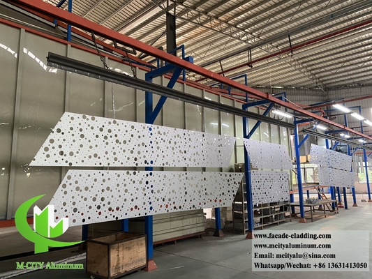 revêtement en aluminium de panneau perforé en tôle pour décoration de façade/écran de confidentialité