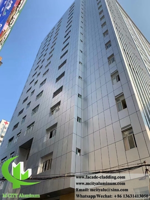 Parement en aluminium massif 3 mm PVDF Finition 15 ans Garantie Décoration extérieure pour la façade du mur