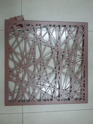 Panneaux de revêtement d'aluminium coupés au laser avec couche de finition en poudre couverte de couleur de tranche d'épaisseur de 3 mm