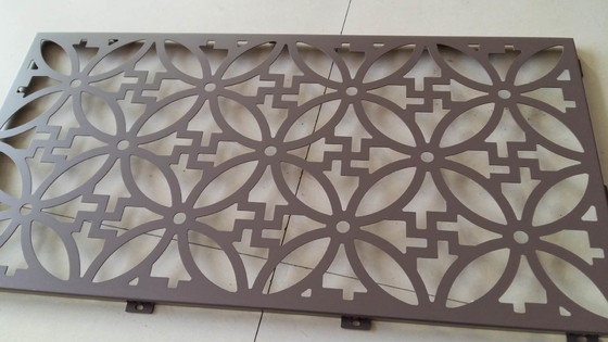 revêtements muraux en feuille de métal perforée en aluminium PVDF pour façades de bâtiments d'une épaisseur de 3 mm