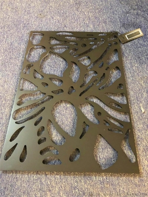 Panneau métallique perforé décoratif sur mesure en poudre revêtu de forme carrée d'épaisseur de 3 mm