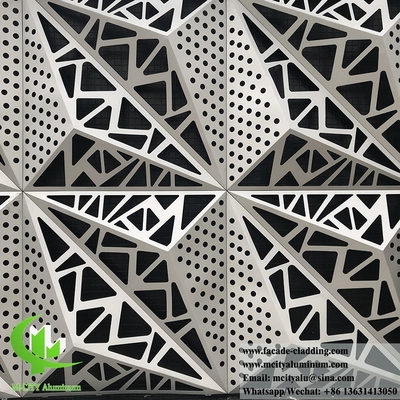 revêtement de mur métallique personnalisé en forme 3D feuille de façade en aluminium 1m x 1m couleur éclaboussure