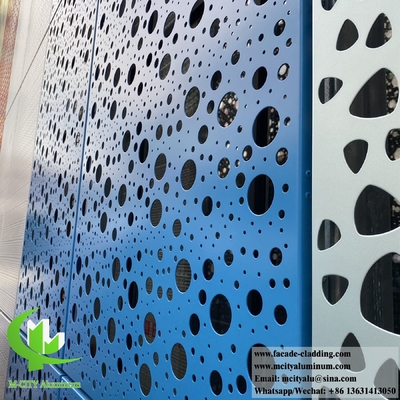 Coupe au laser revêtement murale en métal en aluminium massif panneaux de façade système de revêtement