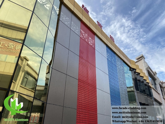 Panneaux d'aluminium décoratifs pour murs en béton