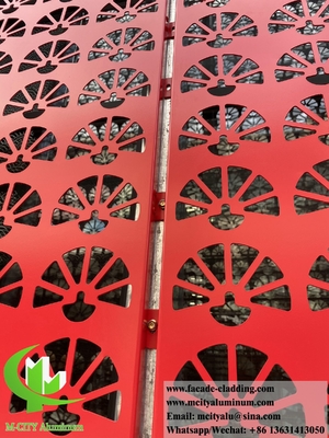 Panneaux de revêtement en PVDF métallique pour façade murale en aluminium perforé destinés aux bâtiments