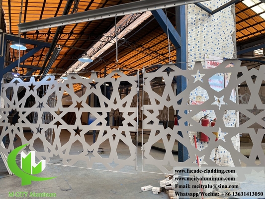 Panneaux décoratifs à coupe laser en aluminium pour revêtement murale