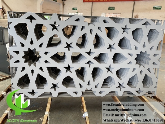Panneaux décoratifs à coupe laser en aluminium pour revêtement murale