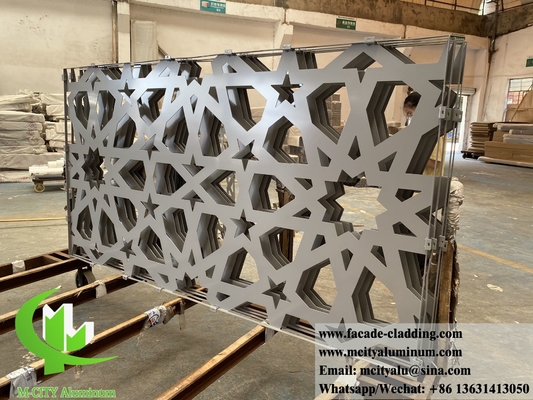 Panneaux décoratifs à coupe laser en aluminium pour revêtement murale