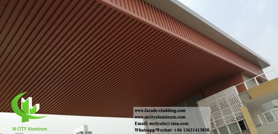 Plafond en aluminium perforé revêtement mural massif en poudre revêtue de couleur blanche