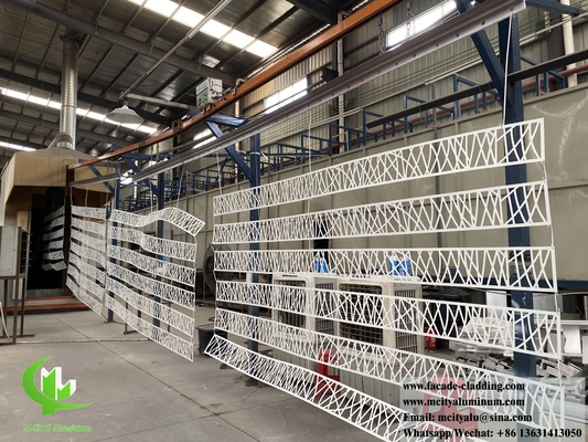 feuille d'aluminium à écran métallique avec motif de découpe laser en poudre revêtue de couleur blanche