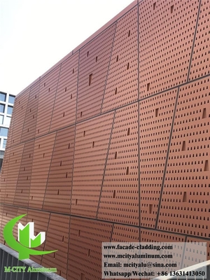 Écran en aluminium massif revêtement métallique revêtement PVDF PPG couleur durable épaisseur 3 mm Décoration extérieure