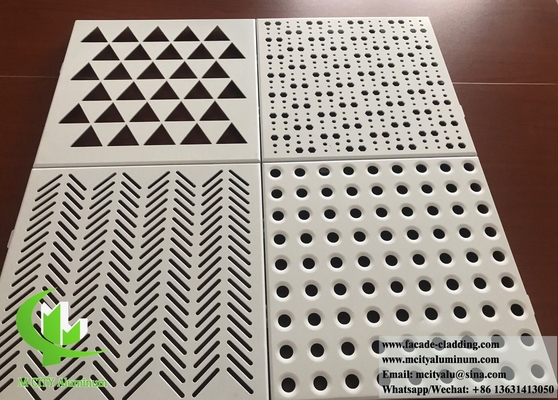 Panneau en aluminium massif pour décoration de plafond de façade de bâtiment PVDF durable