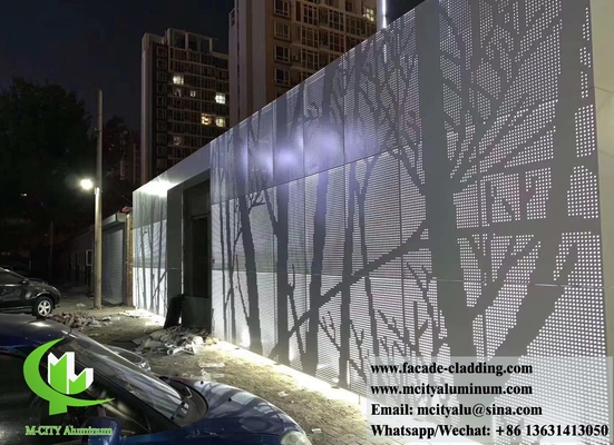Panneau en aluminium massif pour décoration de plafond de façade de bâtiment PVDF durable