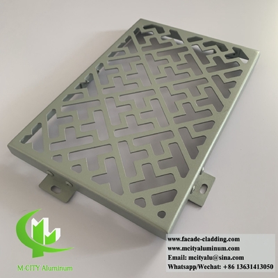 Plaque métallique décorative en poudre d'écran d'aluminium revêtue d'interpon D2015 pour façade de bâtiment