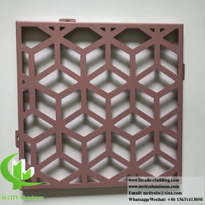 Écran métallique coupé au laser Écran en aluminium de 10 mm Couleur bronze Pour la décoration des diviseurs de pièce