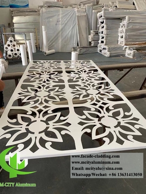 Vêtements de façade en aluminium avec motif creux pour bâtiment