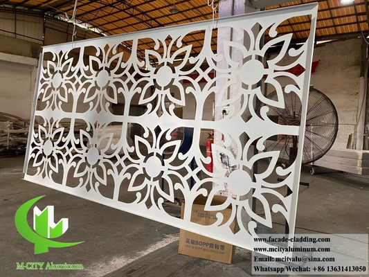 Écran métallique coupé au laser Écran en aluminium de 10 mm Couleur bronze Pour la décoration des diviseurs de pièce