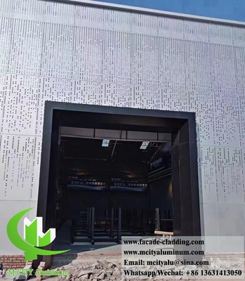 Plaque d'aluminium pour revêtement en poudre de façade de mur pour écran métallique extérieur