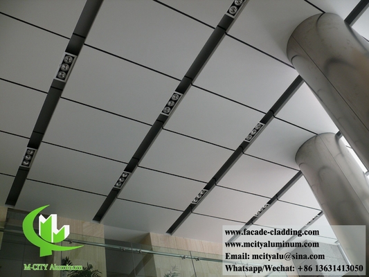 Parement extérieur revêtement métallique Aluminium Façades Perforé Design PVDF Couleur de sliver
