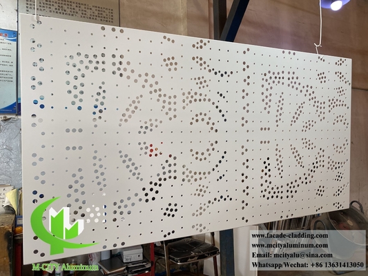 Plaque métallique coupée au laser avec des motifs creux Écran de revêtement en aluminium de 3 mm d'épaisseur