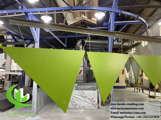 Panneaux en aluminium massif revêtement murale métallique panneaux de façade d'épaisseur de 3 mm PVDF