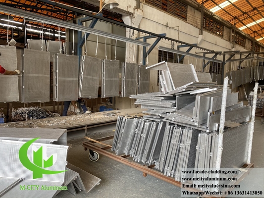 Parement métallique Panneaux en aluminium Système architectural de façade métallique étanche