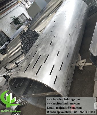 Parement métallique Panneaux en aluminium Système architectural de façade métallique étanche