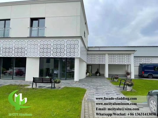 Écrans métalliques décoratifs Panneaux en aluminium pour la protection de la vie privée Écrans de clôture Décoration de revêtement murale