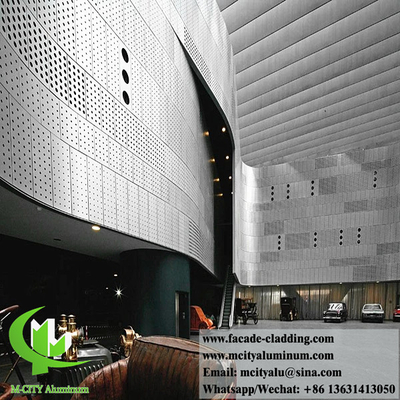 Plaque métallique revêtement en aluminium décoration murale de façade 3 mm épaisseur revêtement PVDF