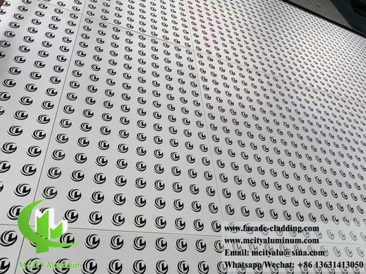 Panneaux de façade métallique à écran d'aluminium décoratif avec conception de découpe laser à motif perforé