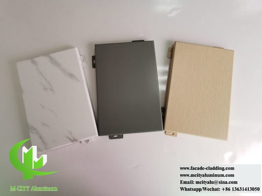 Plaque métallique revêtement en aluminium décoration murale de façade 3 mm épaisseur revêtement PVDF