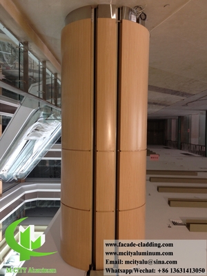 revêtement métallique architectural pour la décoration des colonnes