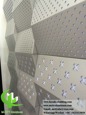 Panneaux de revêtement de mur extérieur revêtement métallique personnalisé feuille d'aluminium pour le système de façades de bâtiment