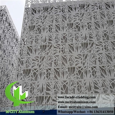 panneaux de revêtement décoratifs en feuille d'aluminium à écran métallique pour système de façade