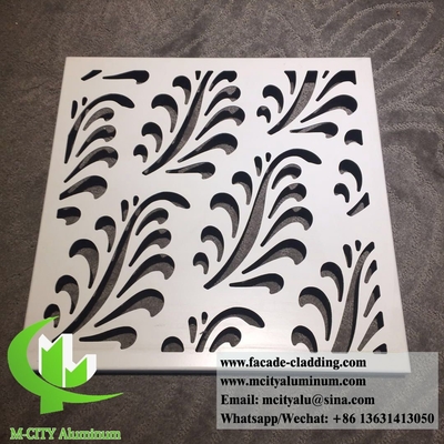 Panneaux d'aluminium en feuille perforée métallique architecturale avec motif de conception personnalisé