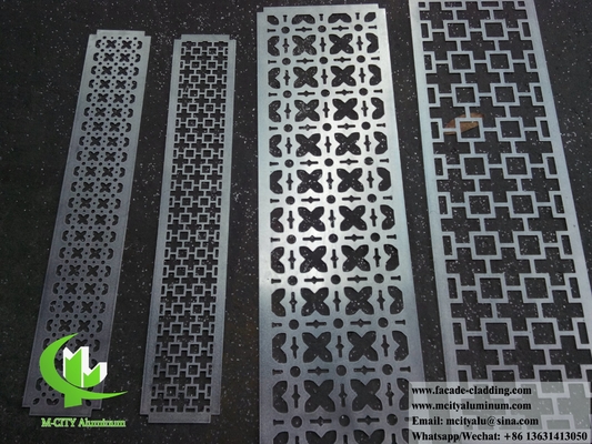 Vêtements métalliques architecture façades Perforé feuille d'aluminium écran Pour la décoration extérieure du bâtiment