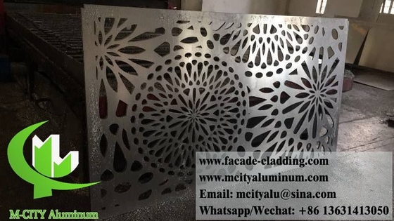 Écran décoratif en feuille de métal d'aluminium avec revêtement anti-rouille PVDF