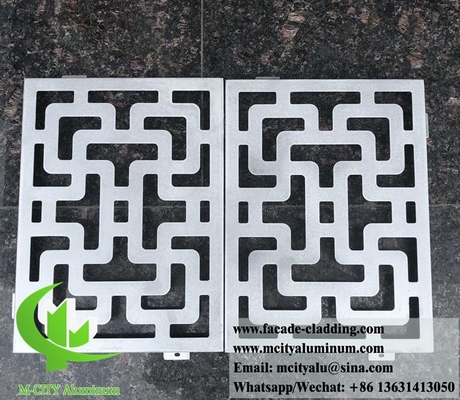 Écrans métalliques découpés au laser pour les murs