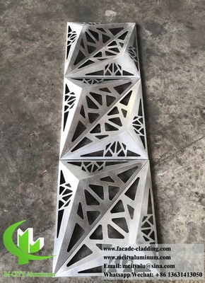 Plaque métallique perforée de conception 3D Panneaux en aluminium Écran de revêtement de façade
