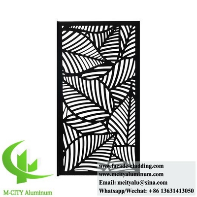 Écrans métalliques architecturaux Écrans en aluminium avec motif de découpe laser pour clôture pour jardin