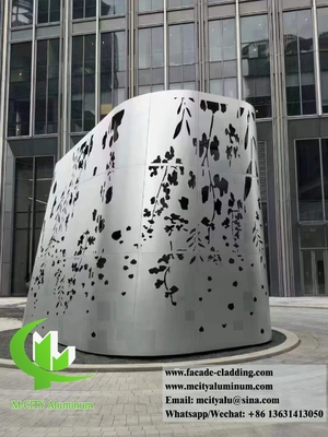 Panneaux de protection de la vie privée décoratifs en aluminium Plaque métallique d'épaisseur de 4 mm anti-rouille imperméable à l'eau