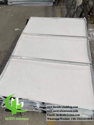 Plafond métallique perforé Panneau solide d'aluminium anti-rouille Décoration du plafond intérieur et extérieur