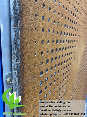 Plaque métallique perforante en poudre d'écran d'aluminium revêtue pour panneau mural externe