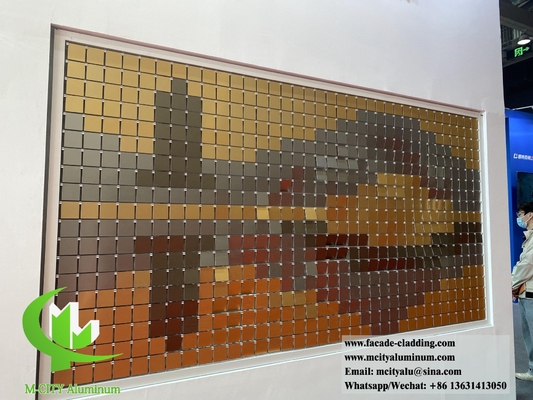 Plaque métallique perforante en poudre d'écran d'aluminium revêtue pour panneau mural externe
